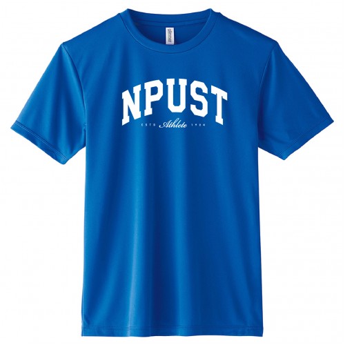 NPUST沁涼輕薄排汗短T_寶藍色